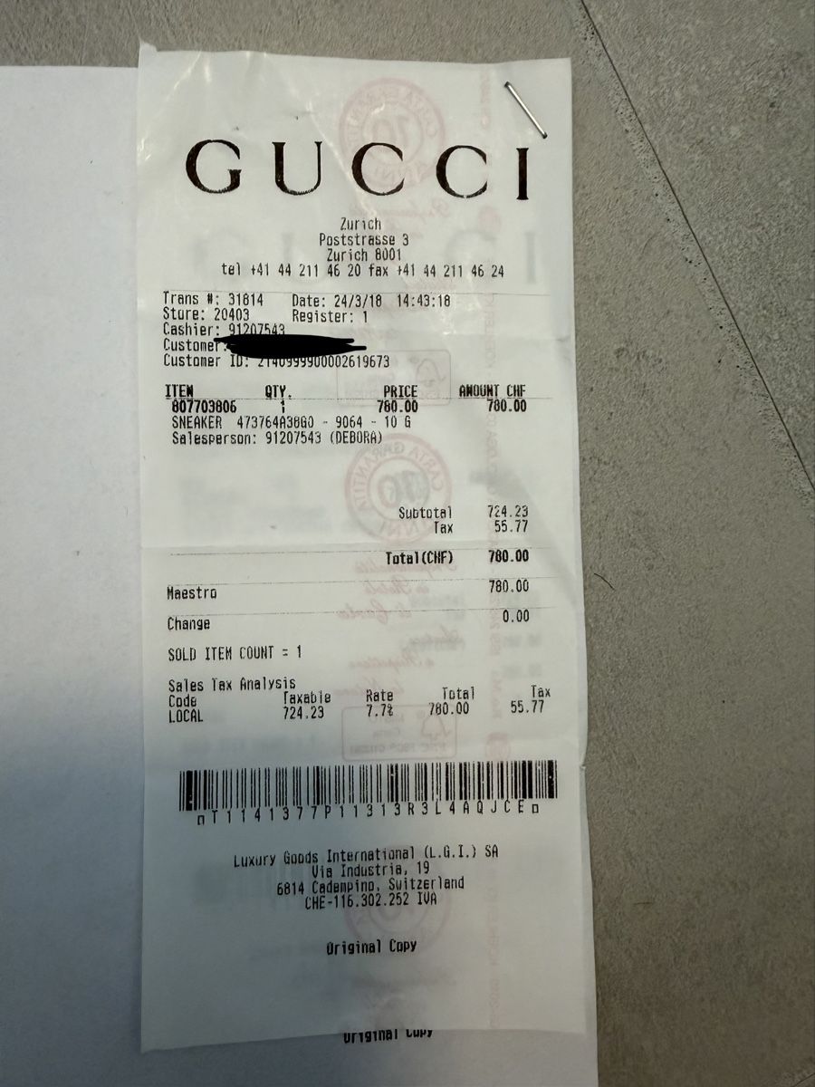 Gucci Chaussures hommes: Gucci Ace Sneaker Gr. 44 mit Drachenmuster – D'occasion à Unterlunkhofen par cgi99 6
