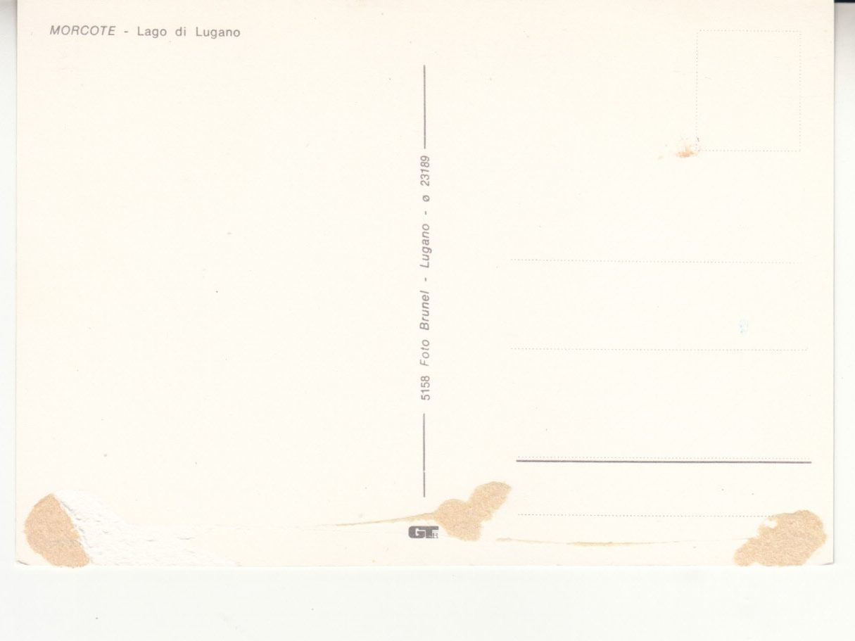 Cartoline postali: Morcote ca. 1970 – Usato da Bürglen TG venduto da StampGraf 1