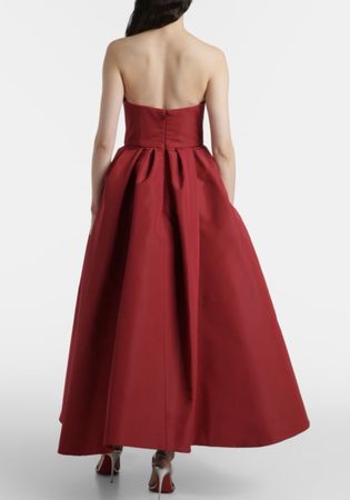 Carolina Herrera red silk tafta dress