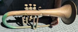 Cornet JTL Thibouville-Lamy Paris laiton patine et oxydation