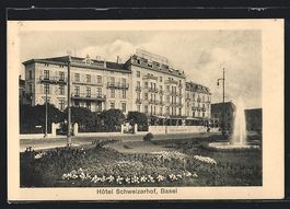 AK Basel, Hotel Schweizerhof, 1910