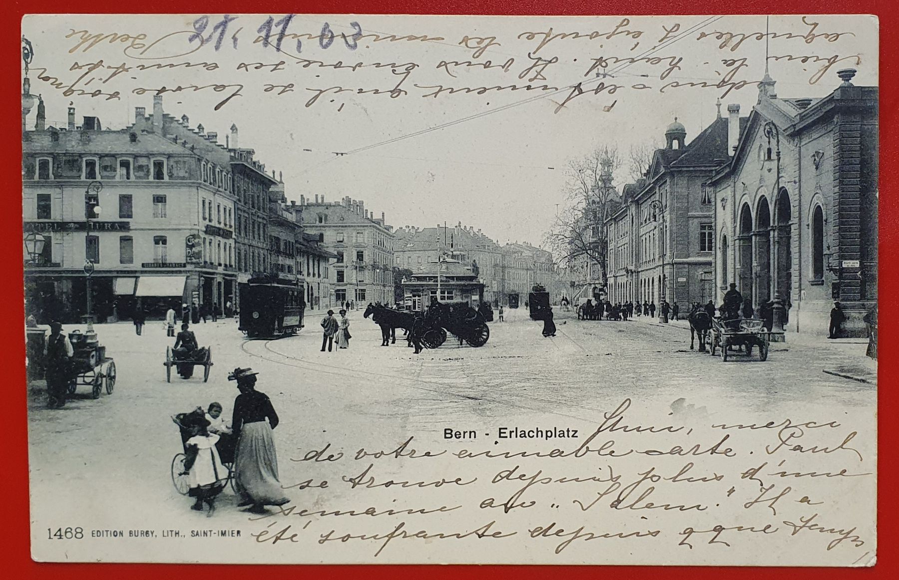 Cartes postales: Bern 1903 - Erlachplatz – D'occasion à Kreuzlingen par Rschweiz1