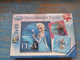 Puzzle Lisa, Anna, Olaf von Frozen