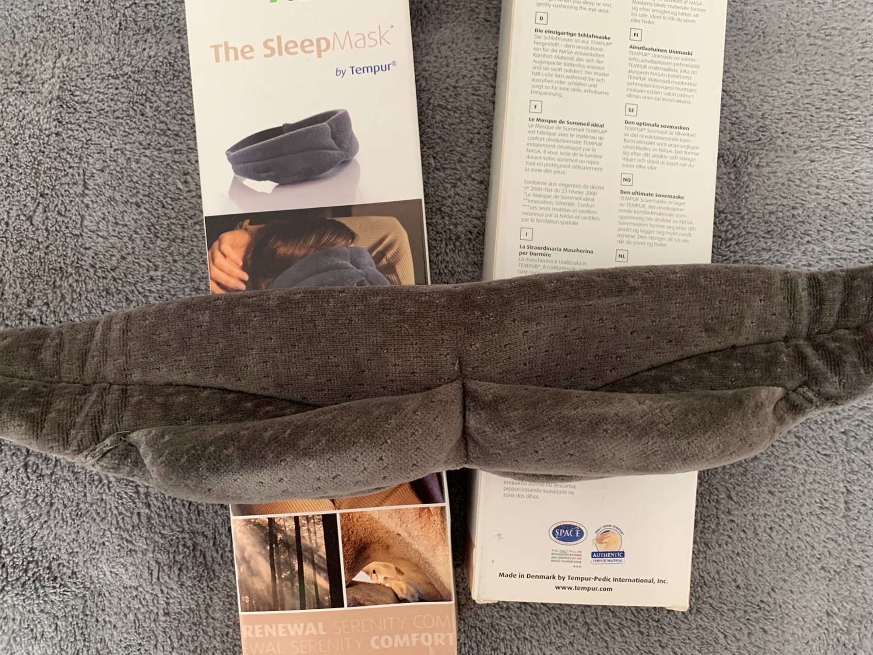 Maschere: TEMPUR The Sleep Mask Schlafbrille – Nuovo e nell'imballaggio originale da Lodrino venduto da mediwell 4