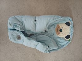 Baby Fusssack Bär hellblau guter Zustand