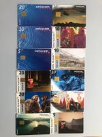 12 verschiedene Taxcard Telefonkarten  Swisscom