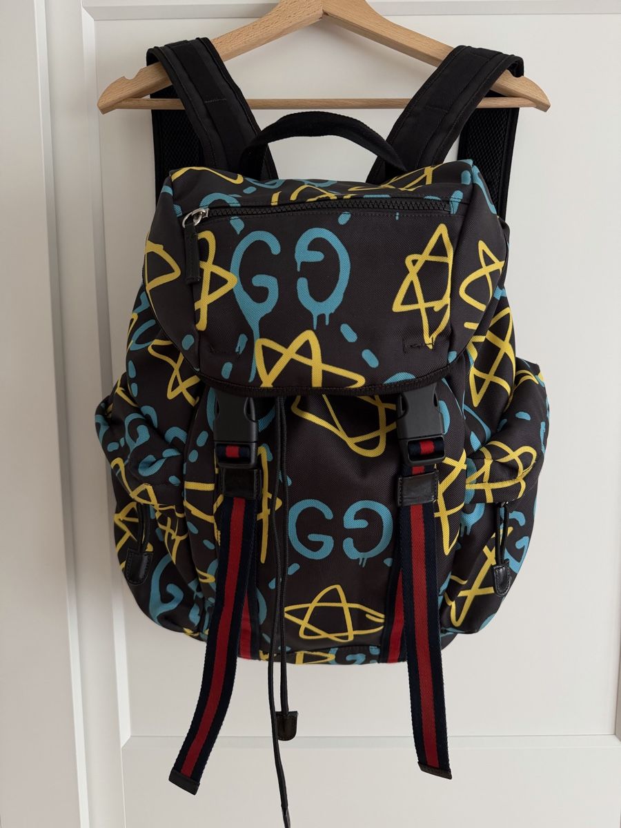 Gucci Zaini: Gucci Ghost Techno Canvas Backpack - Multicolor – Nuovo (secondo la descrizione) da Zürich venduto da yoa_qt6g