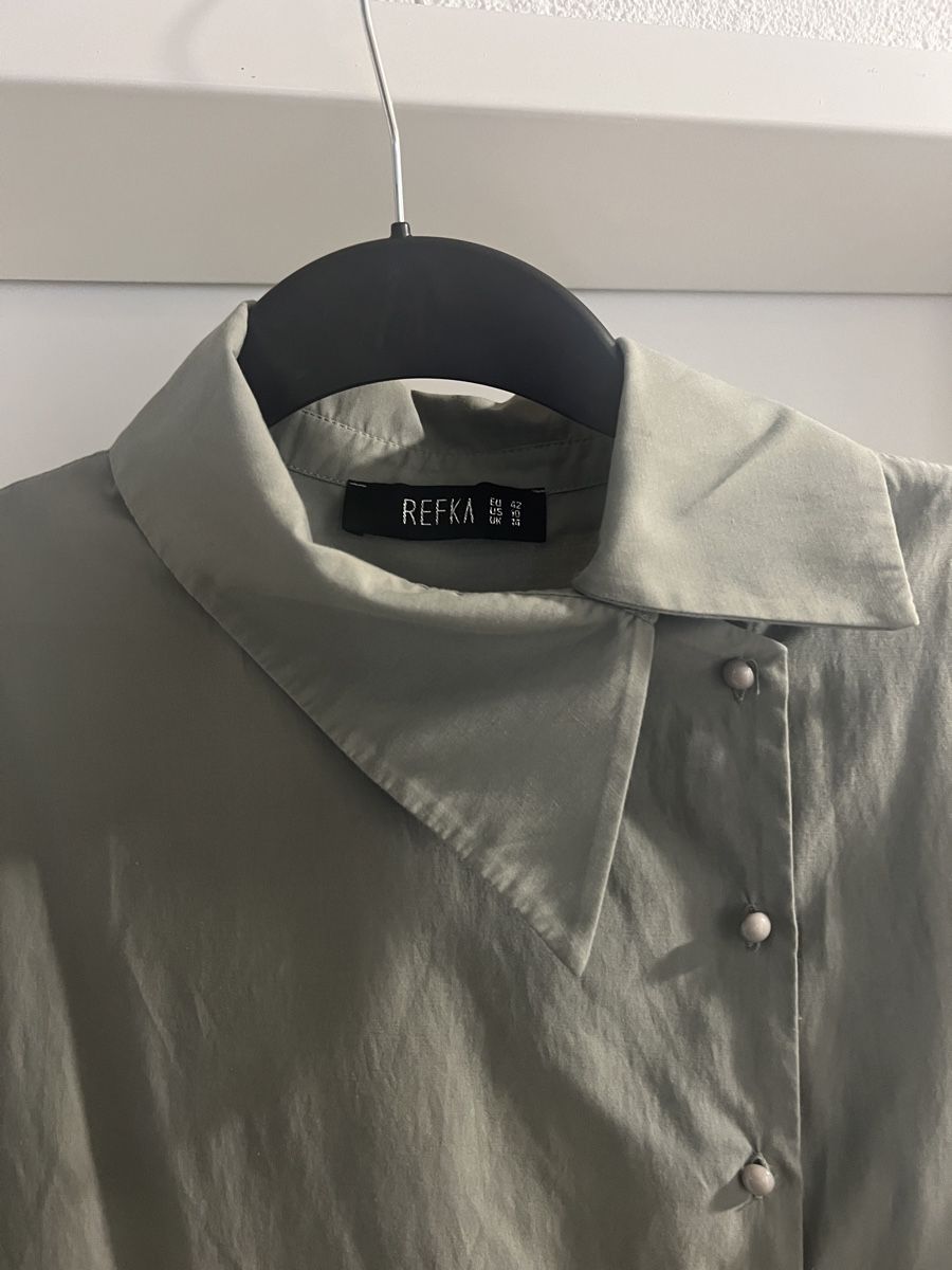 Tuniche: Schickes Hemdblusenkleid Gr. 42 REFKA grün/mint – Nuovo (secondo la descrizione) da Hölstein venduto da SelcCe 2