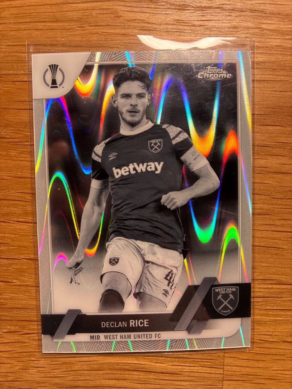 Topps Carte collezionabili: Topps Chrome Declan Rice BW Raywave – Usato da Solothurn venduto da MegaDaggi