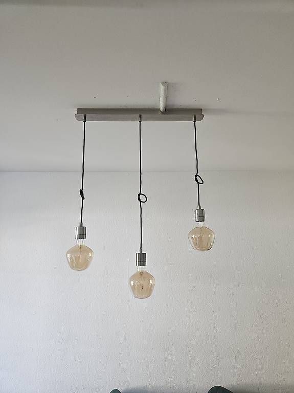 Lampadari & plafoniere: IKEA Pendelleuchte mit 3 Dekoleuchtmitteln  Edelstahl – Usato da Bern venduto da Holy_Oli 1