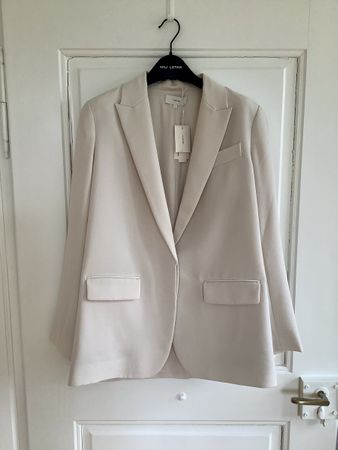 Vince chicer Blazer fluider Stoff, off white, S/M NP 520.-