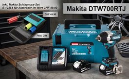 Makita DTW700RTJ Akku Schlagschrauber Lösedrehmoment 1000 Nm