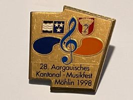 1 Pin Aargauisches Kantonal Musikfest Möhlin 1998