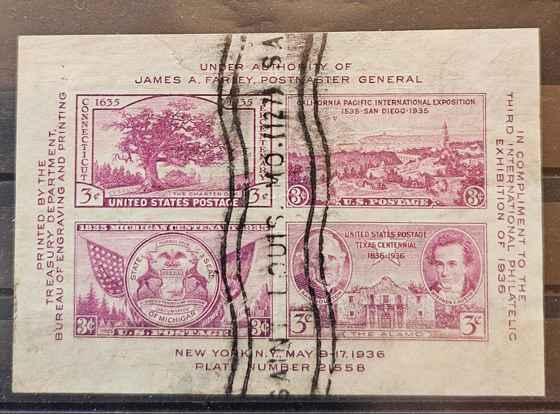 Alle Briefmarken: USA bloc 1958 – Gebraucht aus Les Valettes von Nuba1