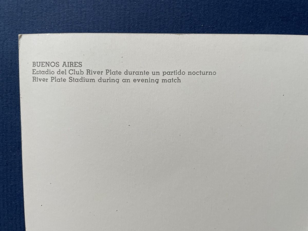 Cartoline postali: Alte Ansichtskarte: Buenos Aires, River Plate Stadion bei Na – Usato da Neuhausen am Rheinfall venduto da Arielle55 2