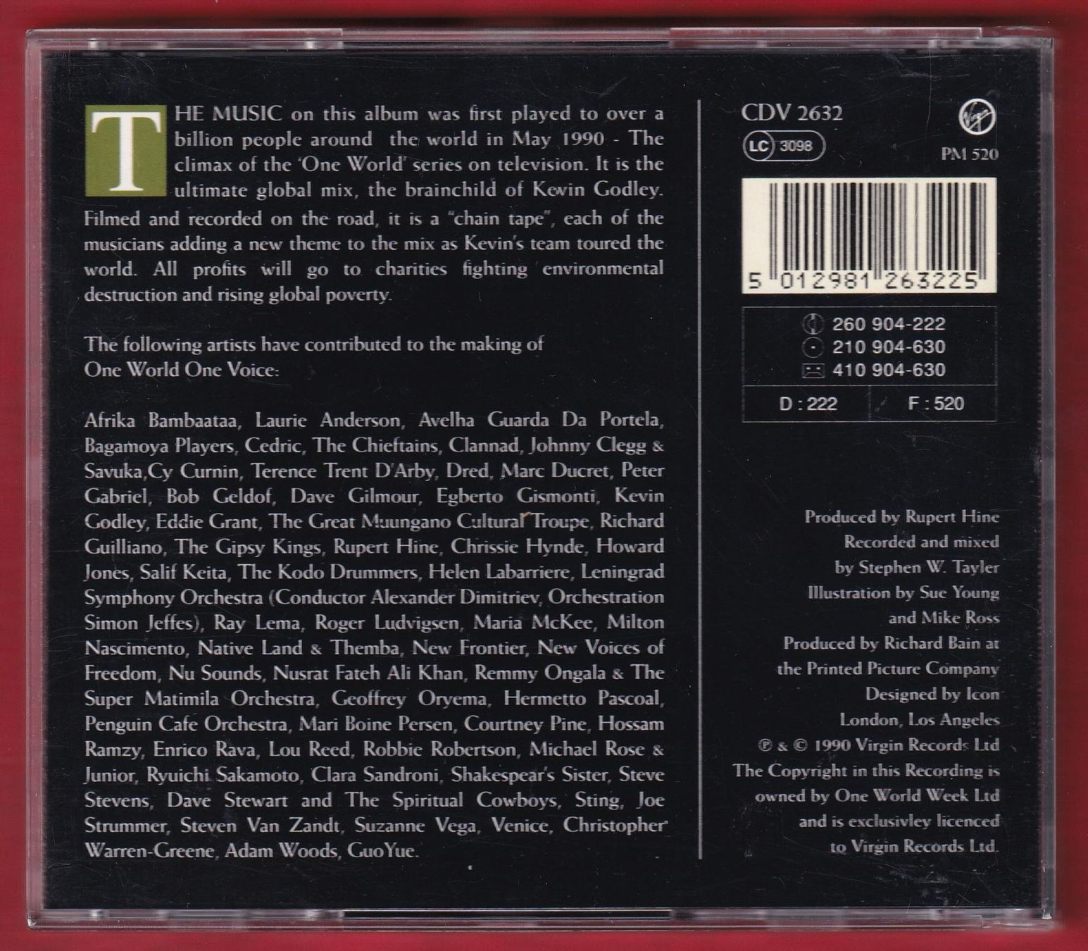 CD: One World One Voice - Various Artists (CD) – Usato da Zürich venduto da Pfluftl2000 1