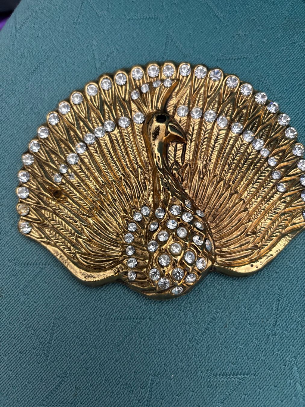 Fibbie per cinture: Gurtschnalle Pfau Gold – Nuovo (secondo la descrizione) da Balsthal venduto da Uroby 1