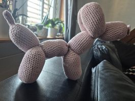 Gehäkelter Ballonhund Lavendel . Handgemacht Neu