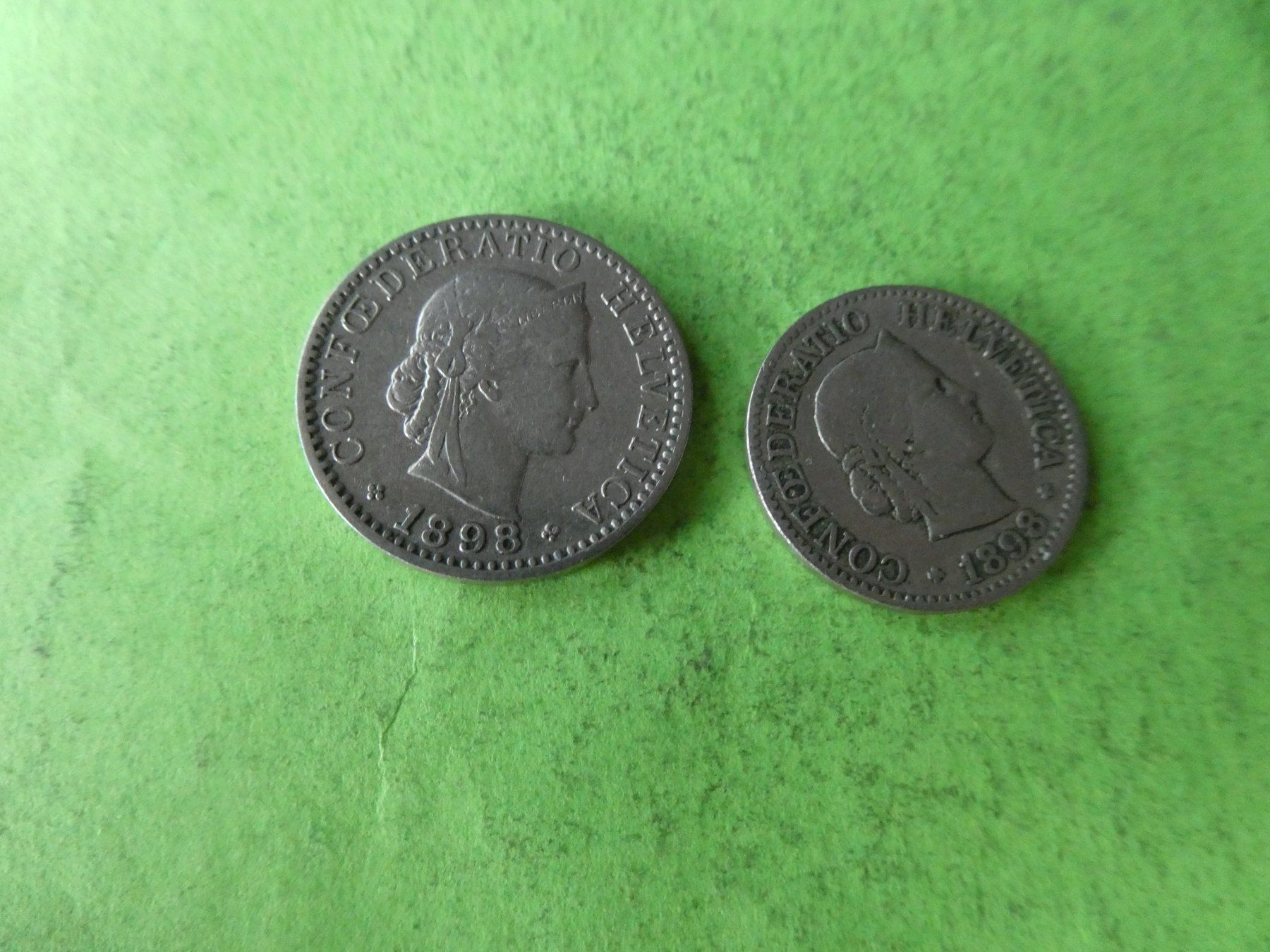 Banconote: Schweiz 1898, Set 10 und 20 Rappen – Usato da Hinterforst venduto da Rohusri
