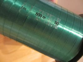 500m Geschenkband Kräuselband Grün