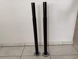Pieds de table IKEA OLAV noirs 2 pièces bon état