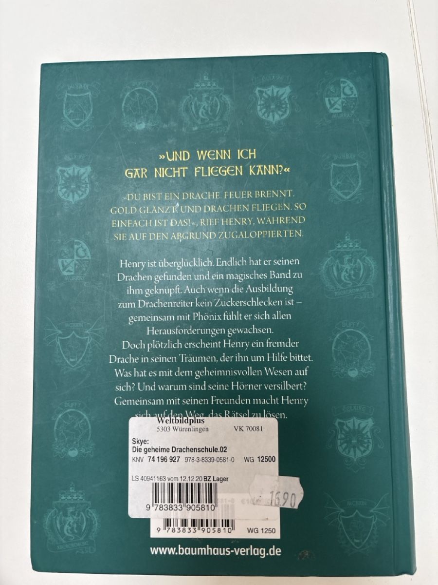 Libri: Die geheime Drachenschule  Emily Skye Hardcover – Usato da Riniken venduto da Eliane8 1