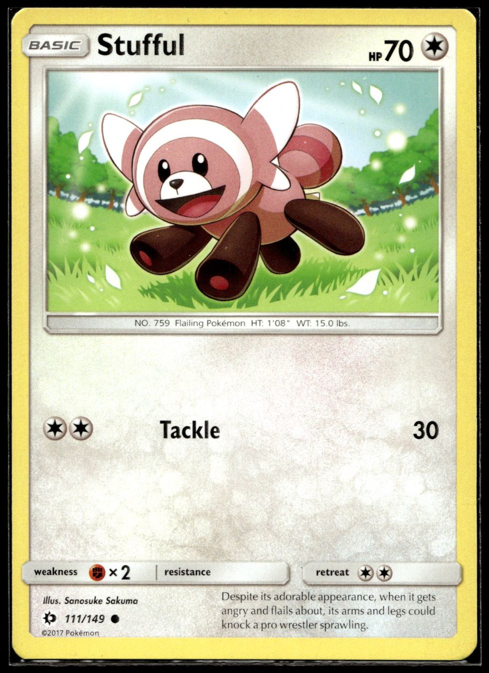 Pokémon Carte collezionabili: Stufful (SUM EN 111/149) – Nuovo (secondo la descrizione) da Affoltern am Albis venduto da Chiesa_5