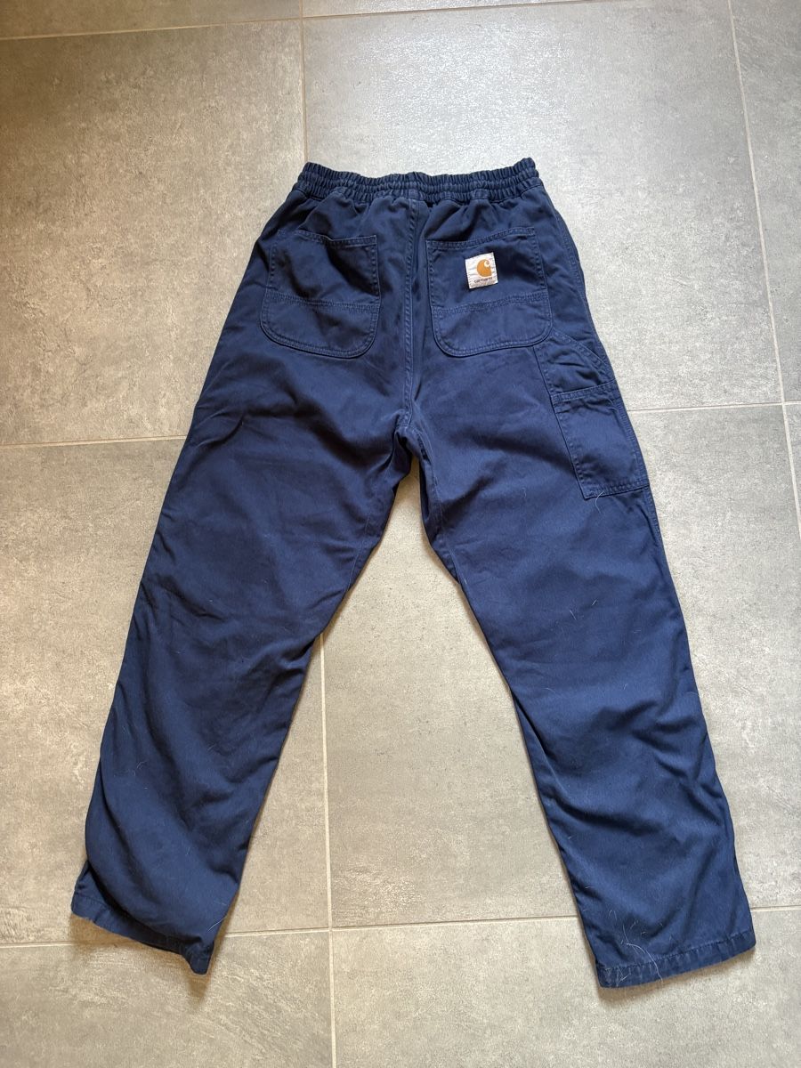Carhartt Pantaloni: Carhartt Flint Pant Navy – Usato da Locarno venduto da beardedemerald