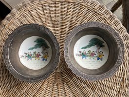 Deux bols en Porcelaine Chinoise, Famili Rose