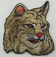 KATZE - Aufnäher - Aufbügler - Stickerei - 9x8,5cm