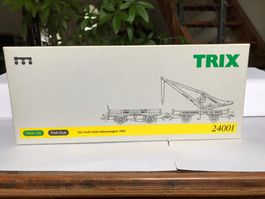 trix 24001, kranwagenset der DR, jahreswagen 2002