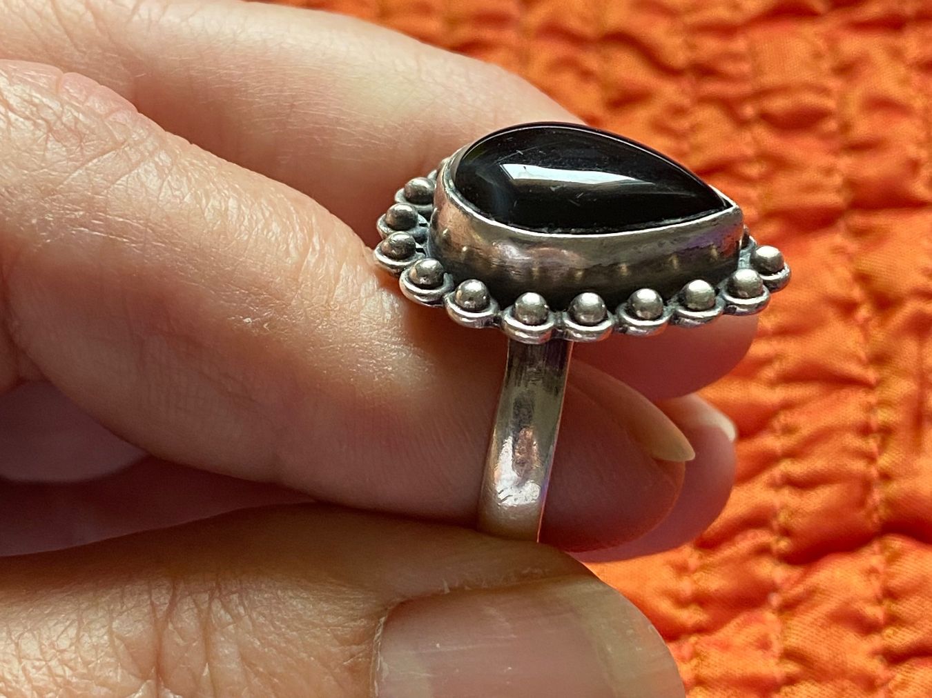 Anelli: Bague avec onyx en taille 58 – Usato da Clarens venduto da OptitesJoliesChoses 1