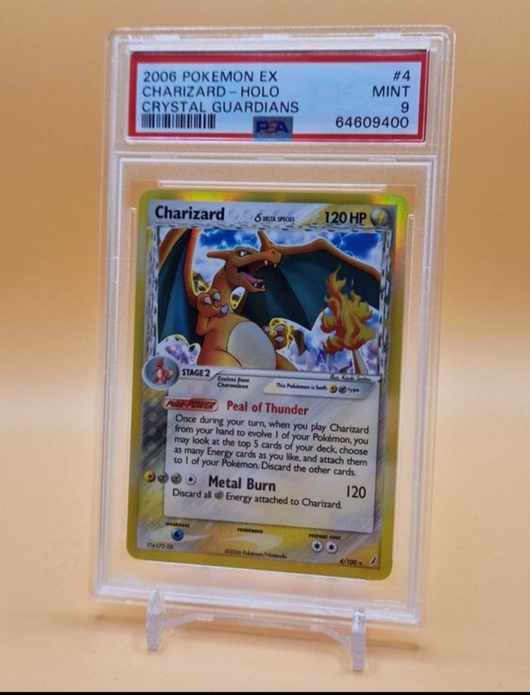 Pokémon Carte collezionabili: Charizard Holo - 4/100 - EX Crystal Guardians - PSA 9 Mint – Nuovo (secondo la descrizione) da Losone venduto da Poke_Lollo