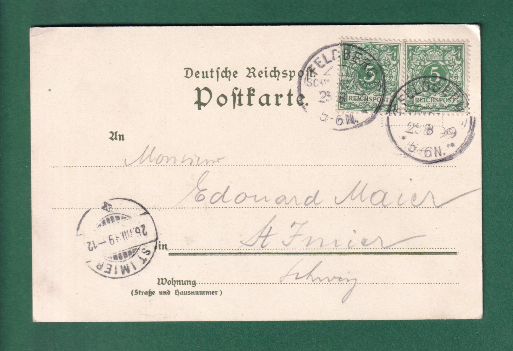 Cartes postales: FELDBERGERHOF - 1899 – D'occasion à Pully par nicecards-shop 1