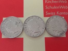 20 Rappen - TRIO 1929 Ni -vz, nur 2,0 Mio!