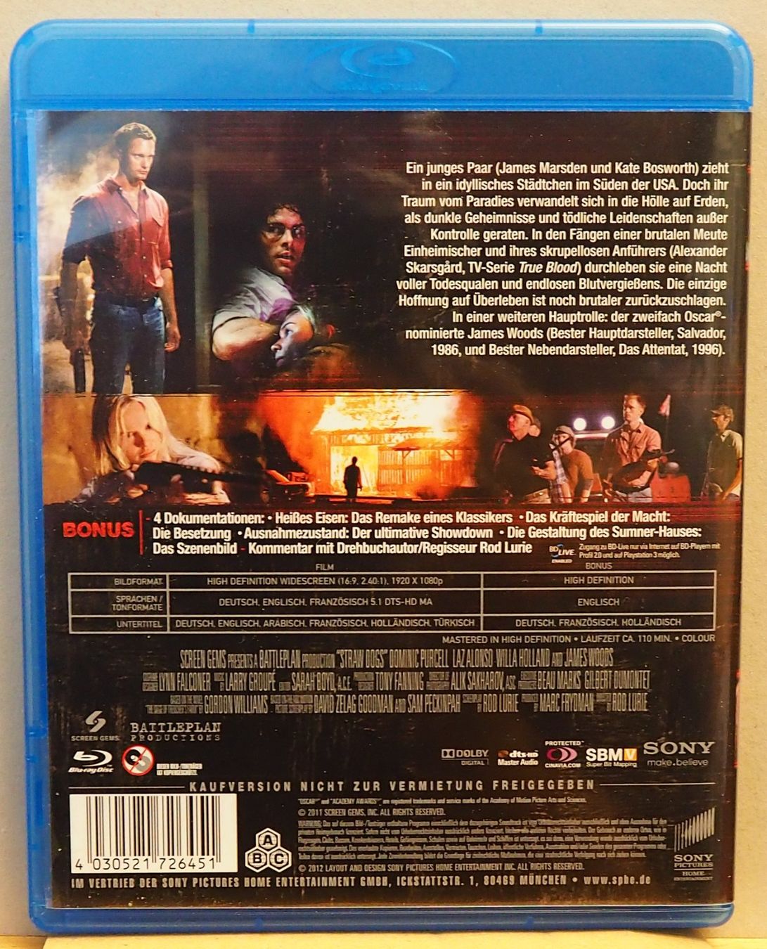 Tous les DVDs: Straw Dogs - Wer Gewalt sät (2011) – D'occasion à Chur par dluli 1