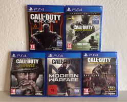 5 Call of Duty PS4/PS5 - Games Bundle - good condition