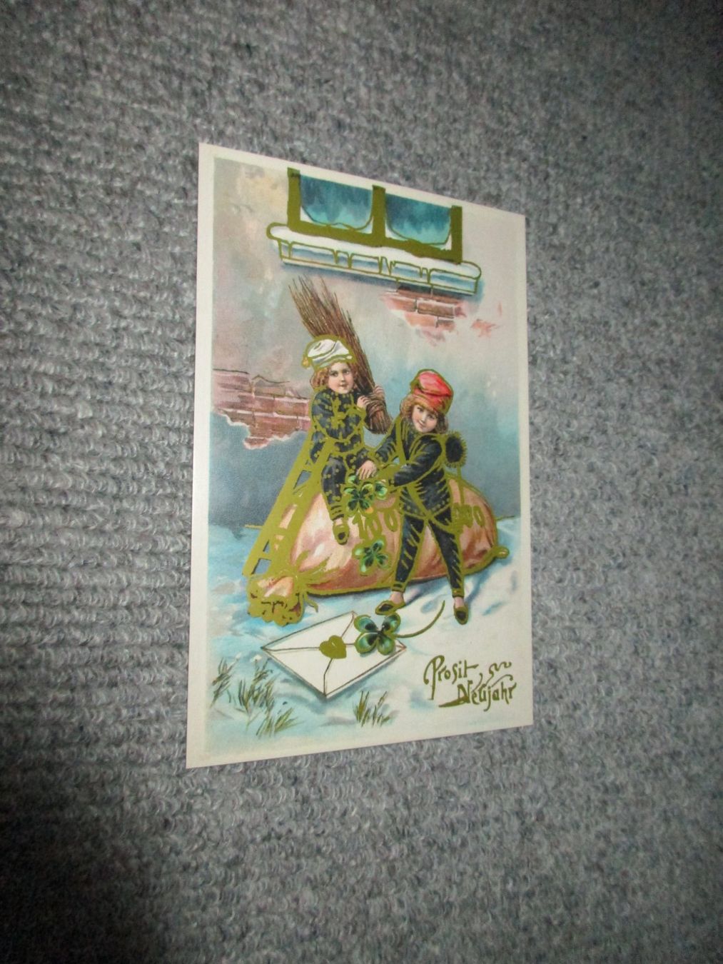 Cartoline postali: ca. 100-jährige farbige Postkarte – Usato da Schafisheim venduto da reno007
