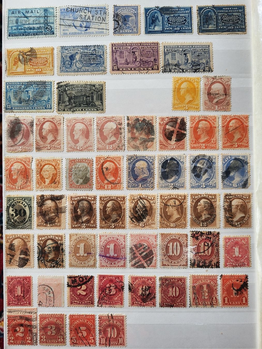 Tous les timbres: SPANNENDES USA - ALTLOT – D'occasion à stäfa par brandy66 1