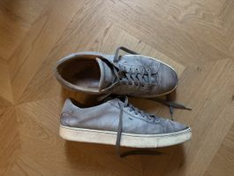 Santoni Herren Sneaker grau Leder Grösse UK 8 - gebraucht