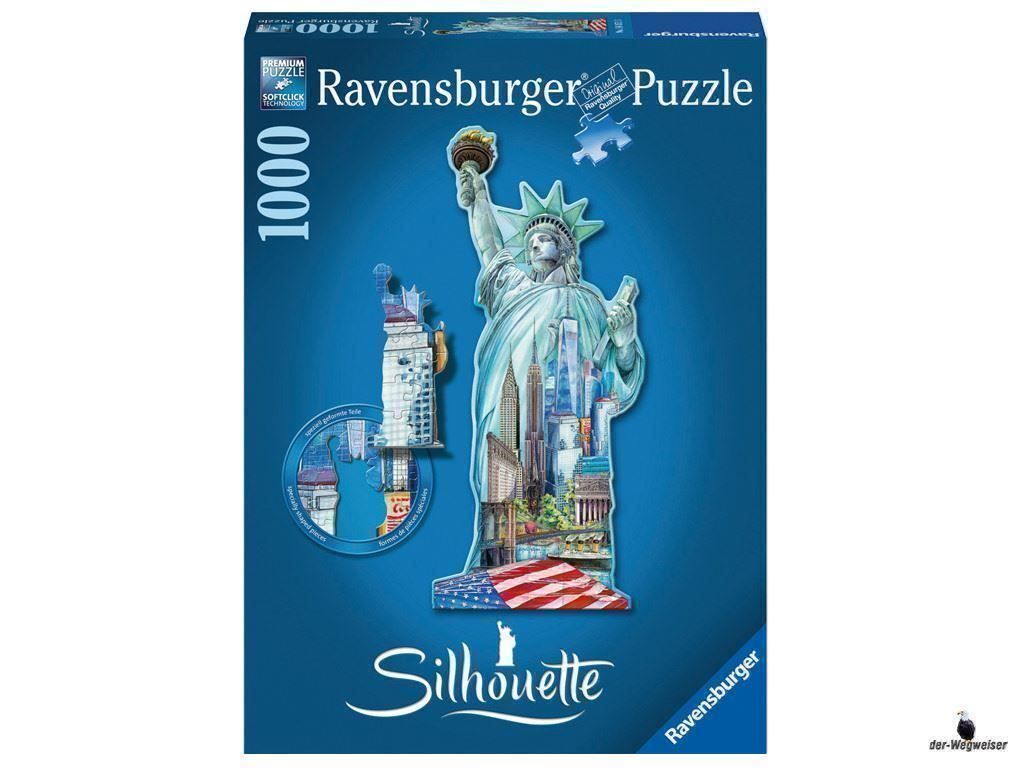 Ravensburger Puzzle: Silhouette Puzzle New York 16151 – Nuovo e nell'imballaggio originale da Birsfelden venduto da der-Wegweiser