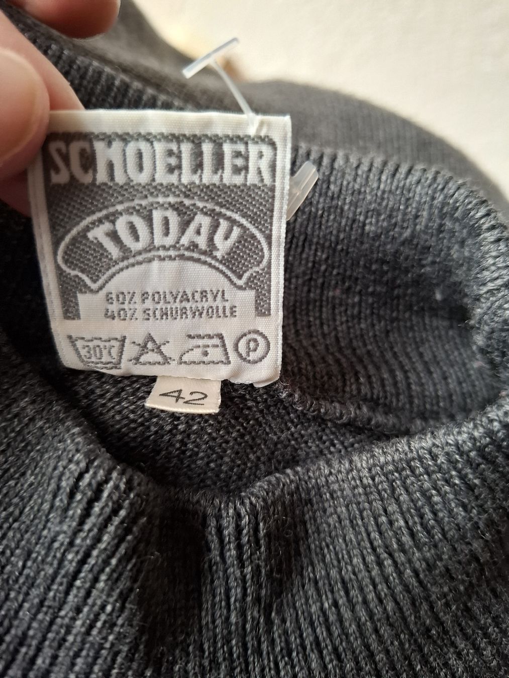 Maglioni & Felpe: Schoeller Strickpullover Gr. 42 Grau farbige Rauten nr 60 – Usato da Vinelz venduto da sonnenmond77 5