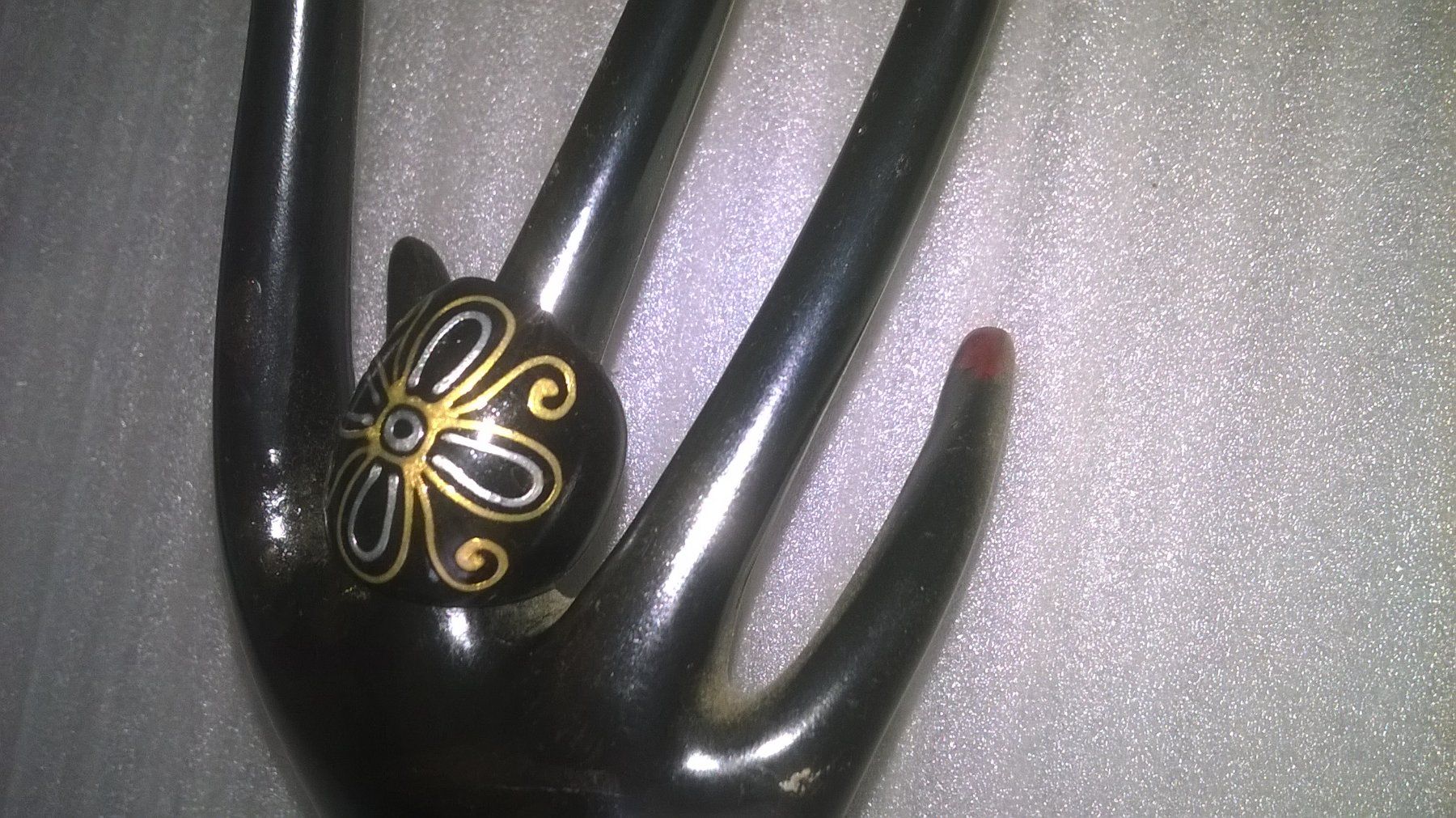 Anelli: ring modeschmuck,,aus holz,,,glanzig – Nuovo (secondo la descrizione) da Basel venduto da bijoutrie_4 2