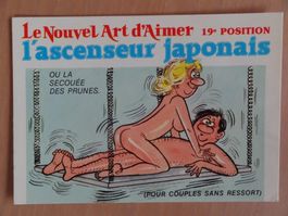 Erotik - AK - "Ascenseur japonais" humour