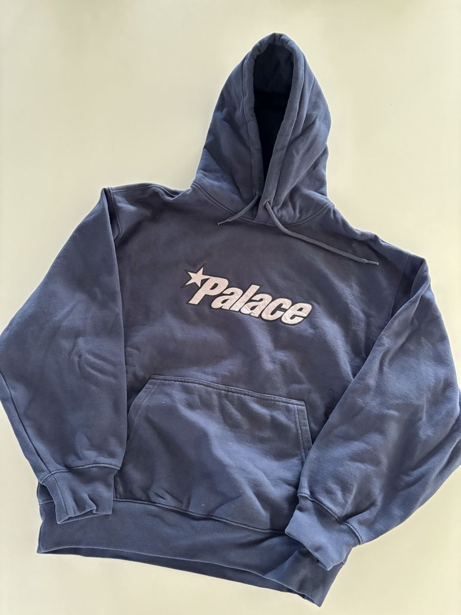 Palace Maglioni & Felpe: Pull palace hoodie bleu – Nuovo (secondo la descrizione) da Bulle venduto da lalooo