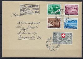 1953  Patria Satzbrief 1.VIII.53 gestempelt  15270