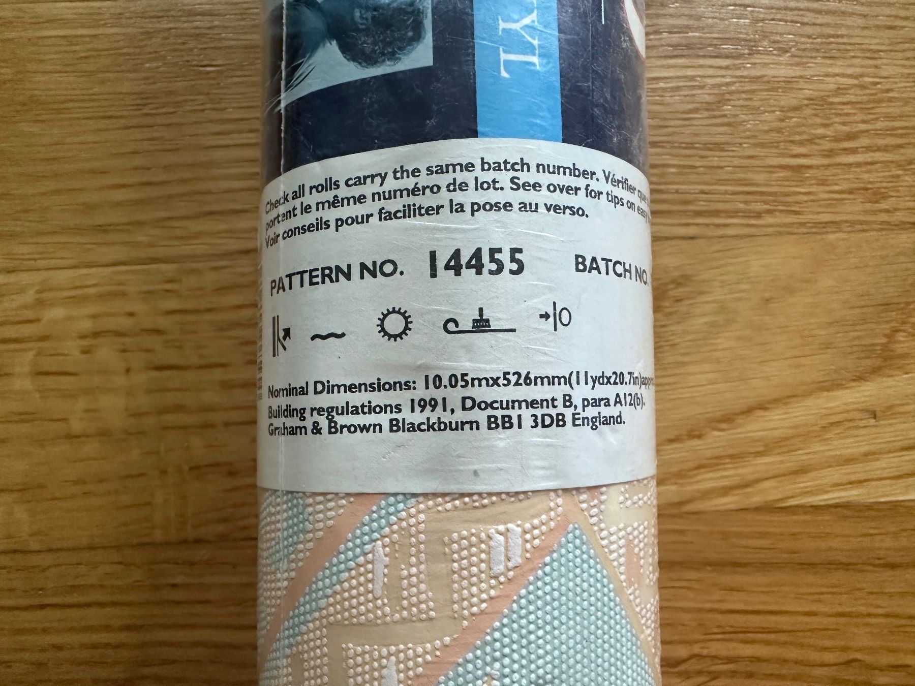 Tapeten: Neuwertige Tapete apricotfarben gemustert – Neu und originalverpackt aus Rothenburg von wer_g9fd 2