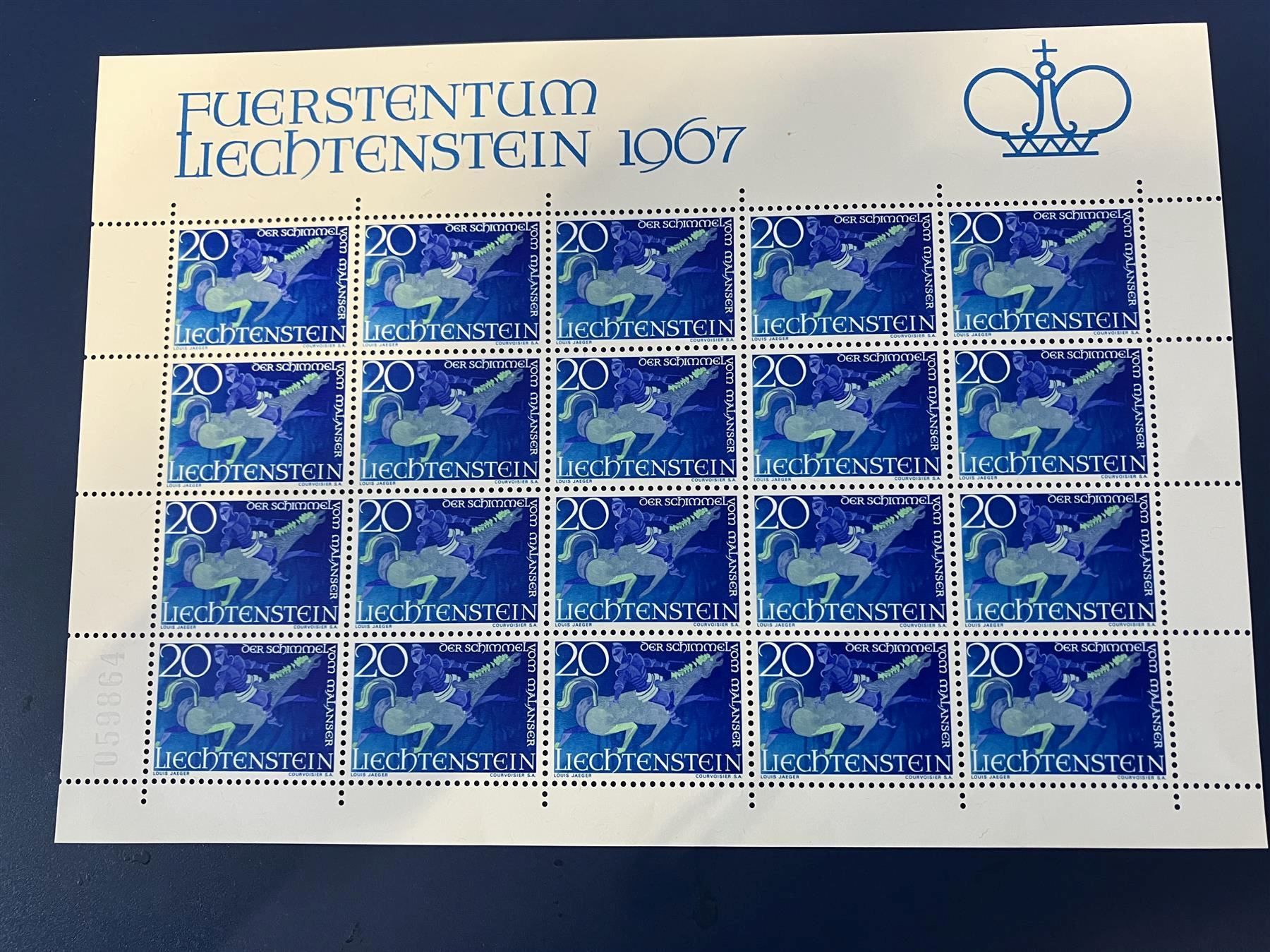 Tutti i francobolli: FL Bogen Schimmel von Malanser 1967 ** – Usato da St. Margarethen TG venduto da SGHerbst07