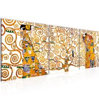Moderner Bild Wandbild Gustav Klimt Motiv 3-tl.