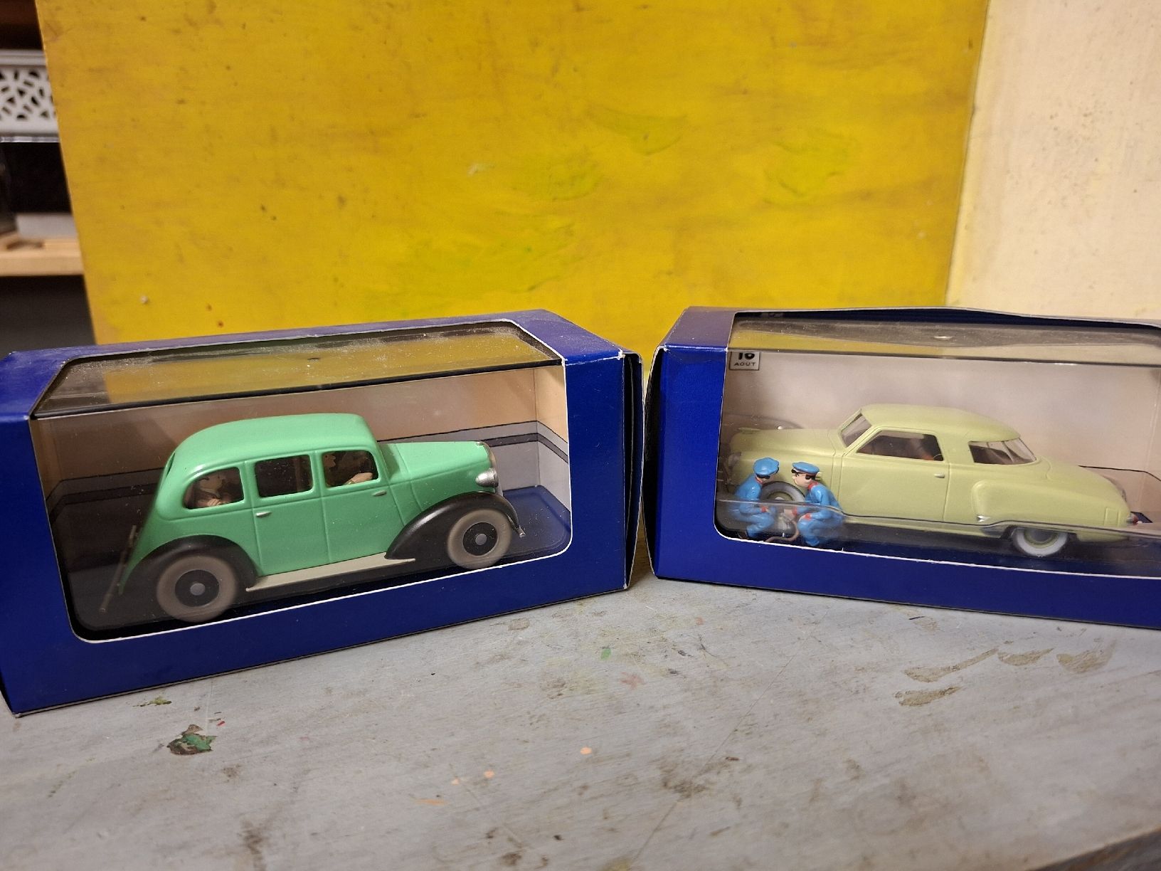 Modellini d'auto: 4 voitures collection Tintin – Nuovo e nell'imballaggio originale da Monthey venduto da Jmbois 4